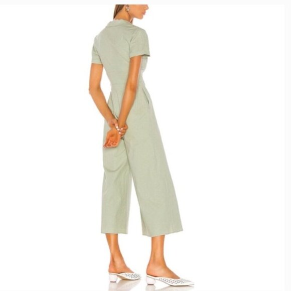 Revolve Song of Style Alta Cropped Linen Jumpsuit - Picture 3 of 10